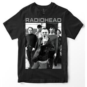 Radiohead Band Tee With Bold Front Graphic